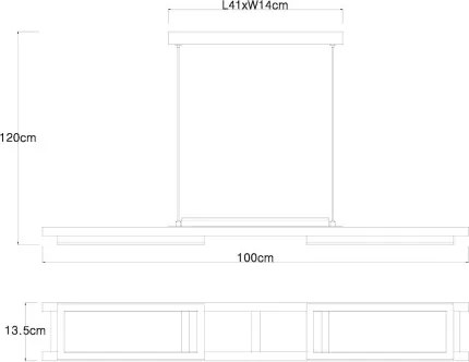 GLOBO 67266H ILLA Modern Led Függesztett Lámpa IP20