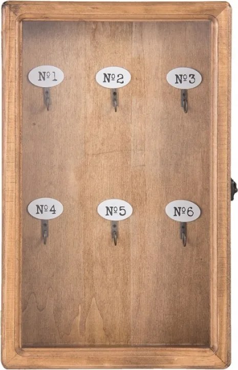 Fa kulcstartó doboz 24x7x38 cm