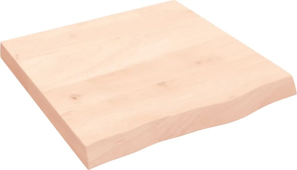 vidaXL kezeletlen tömör tölgyfa fali polc 60x60x(2-6) cm