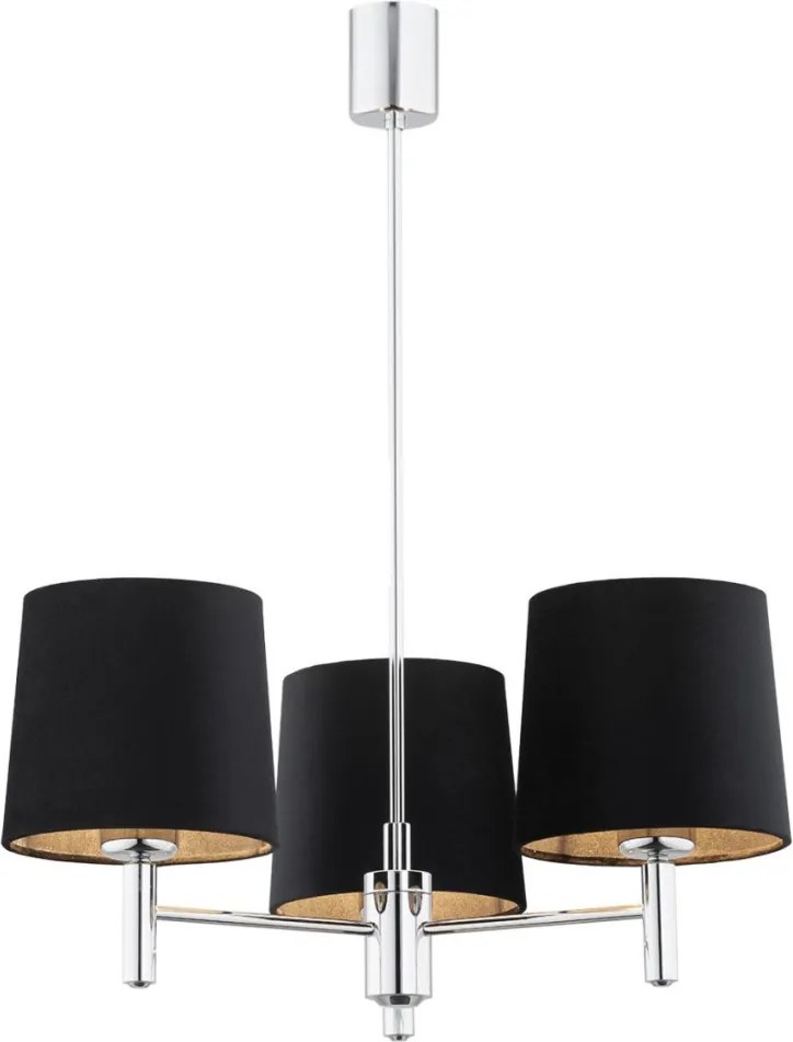 ARGON 6107 BOLZANO Modern Csillár Króm, Sötét Szürke E27 IP20