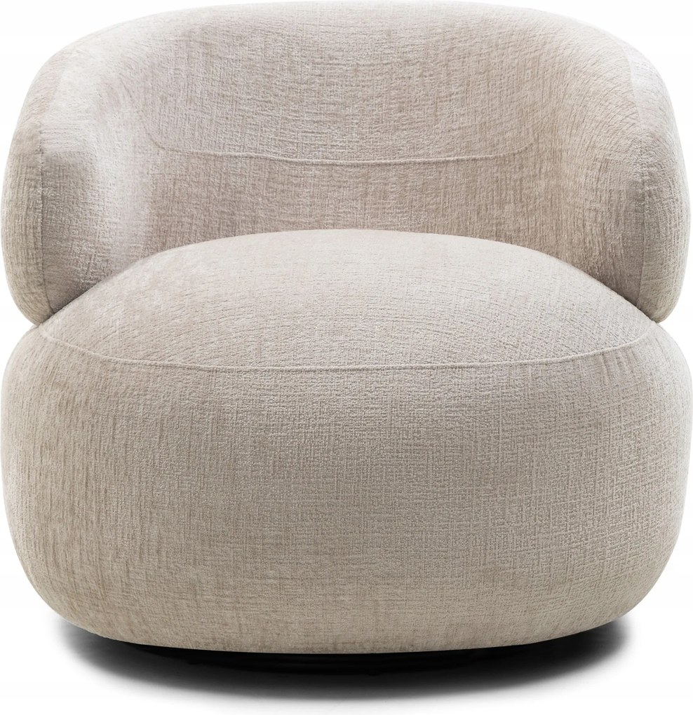 Forgós dizájner fotel Rumble világos bézs