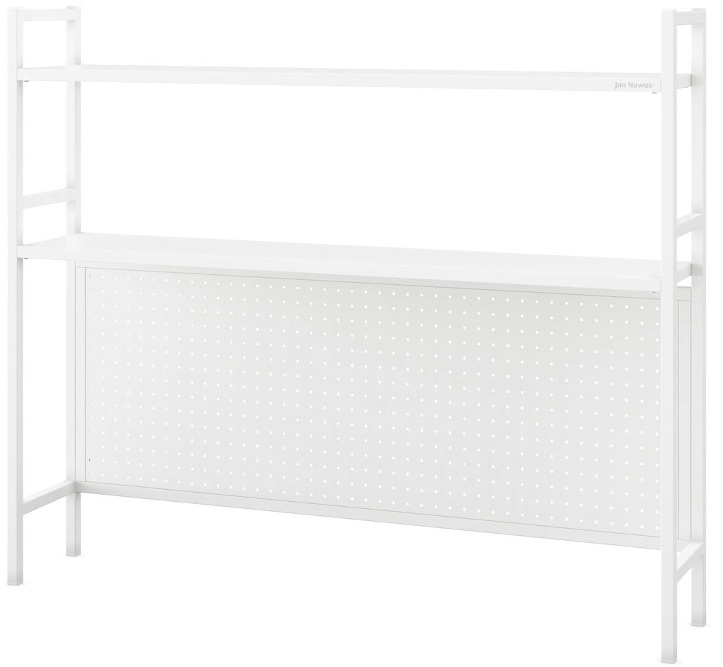 WENDY fém íróasztali feltét, 1150 x 980 x 220 mm, fehér