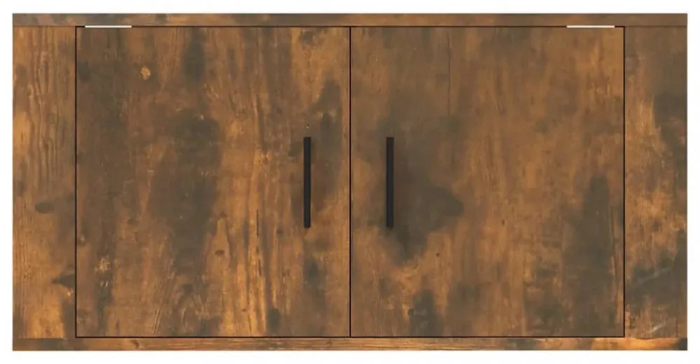füstös tölgy színű fali TV-szekrény 80 x 34,5 x 40 cm