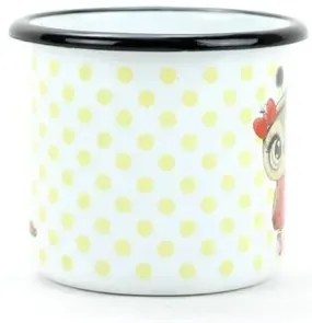 Belis Smaltált bögre bagoly és katicabogárral, 7cm, 0,25 l