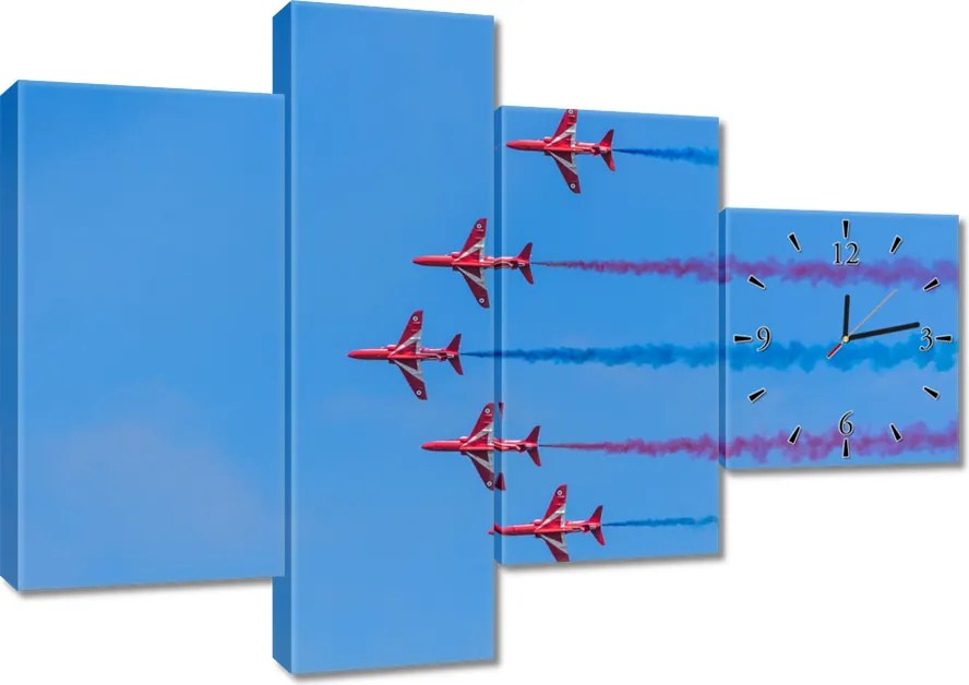 Faliórák 100x70 Repülőgépek bemutató