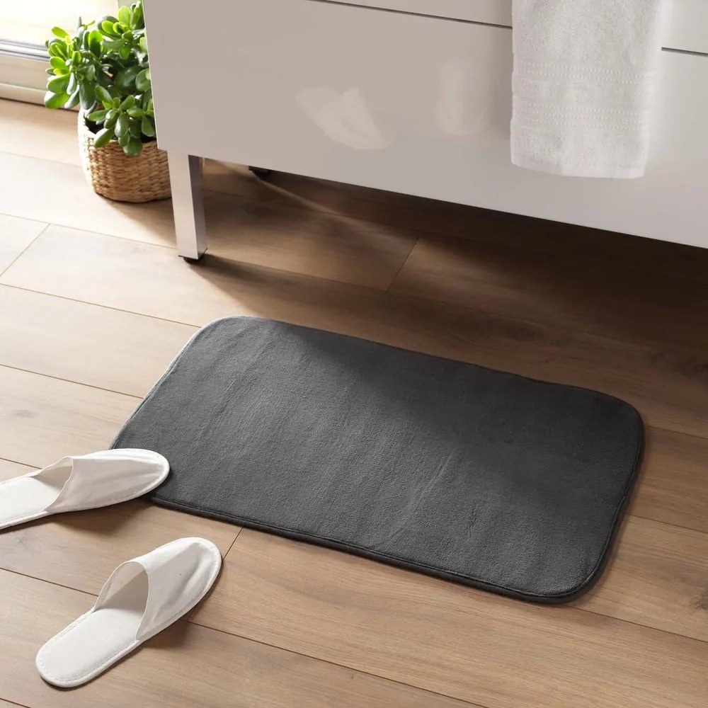 Antracitszürke fürdőszobai kilépő 45x75 cm Vitamine – douceur d'intérieur