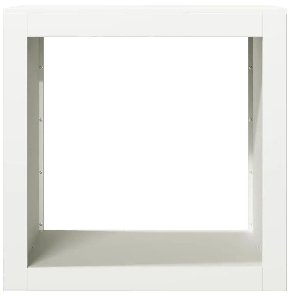 fehér acél tűzifatároló 60 x 40 x 60 cm