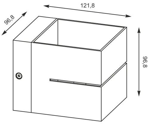 Zuma Line 91066-N - Fali lámpa TRANSFER WL 1xG9/40W/230V fehér
