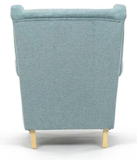 Füles fotel zöld szövettel. AK-388 GRN2