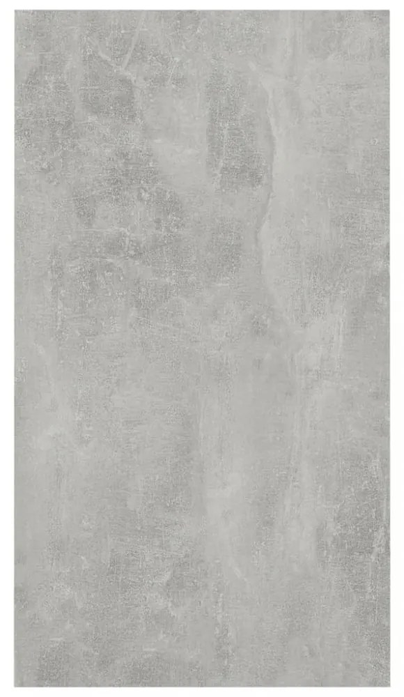 betonszürke szerelt fa könyv-/tálalószekrény 50 x 25 x 80 cm
