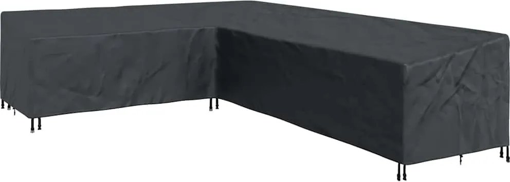 vidaXL Bútor takaró Fekete 330 x 255 x 80 cm 600D Oxford Szövet