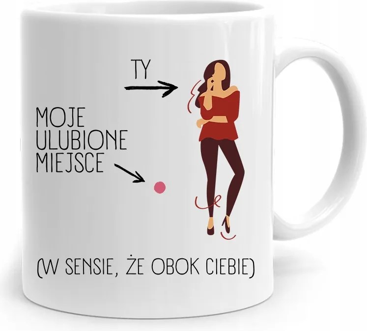 Bögre Ajándék Lányoknak Kedvenc Helyem fényképes nyomtatással