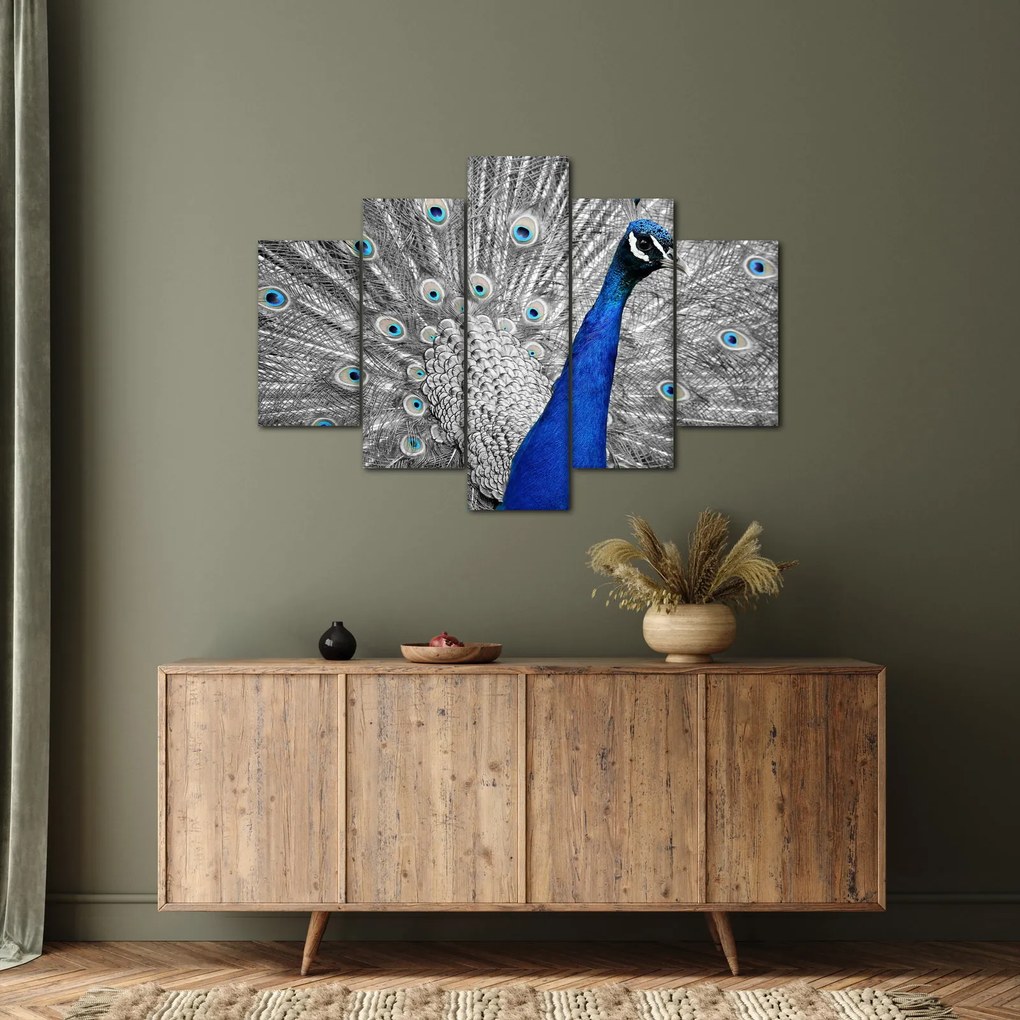 Kék páva képe (150x105 cm)