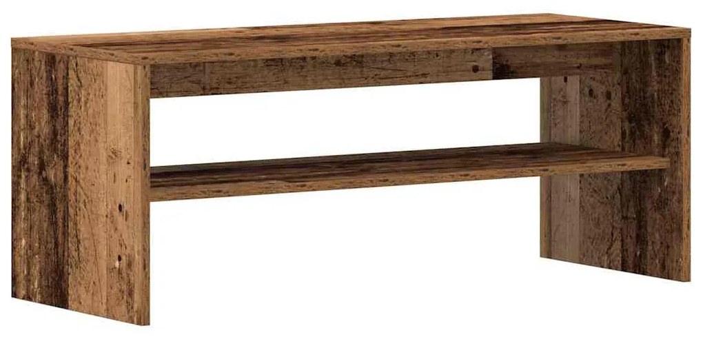 antik hatású szerelt fa TV-szekrény 100 x 40 x 40 cm