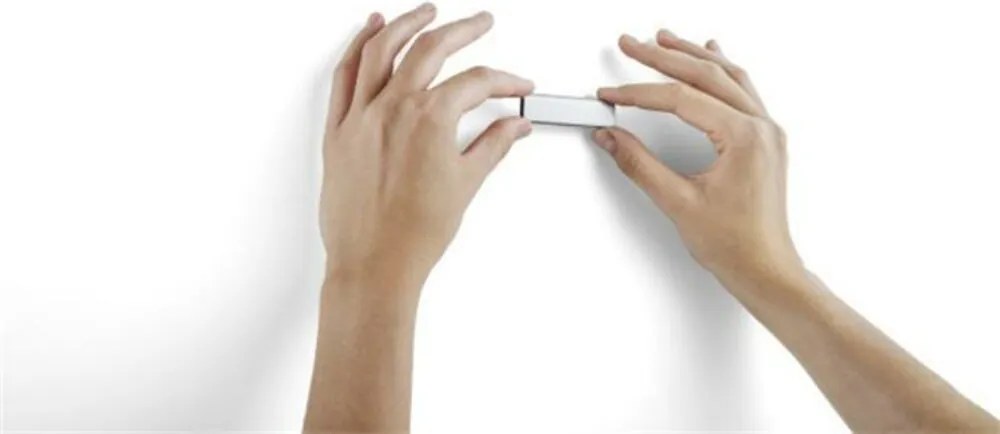 Jegyzettartó klip, öntapadó, mágneses, DURABLE DURAFIX® CLIP, ezüst (D470923)