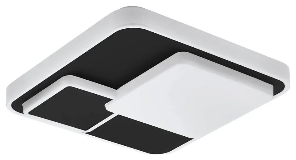Eglo 75667 - LED Mennyezeti lámpa LEPRESO LED/19,5W/230V 38,5x38,5 cm fekete