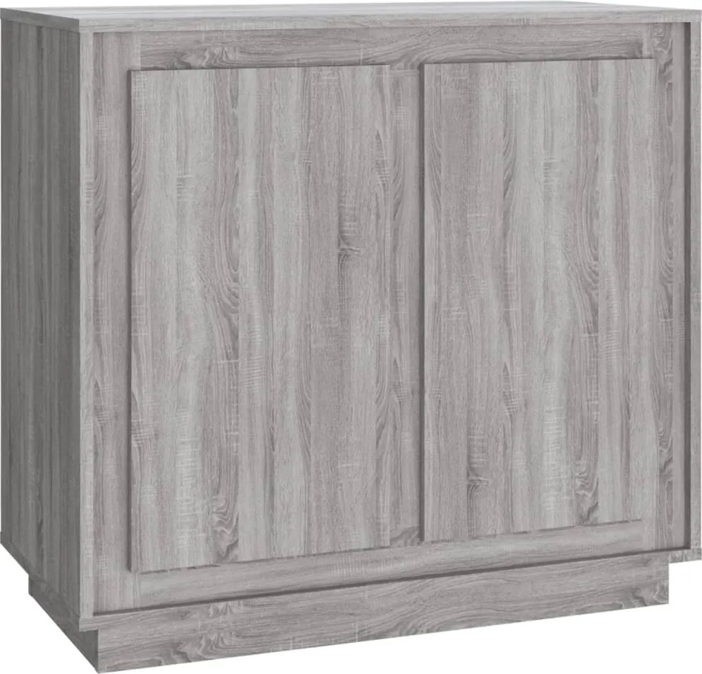 vidaXL szürke sonoma színű szerelt fa tálalószekrény 80 x 34 x 75 cm
