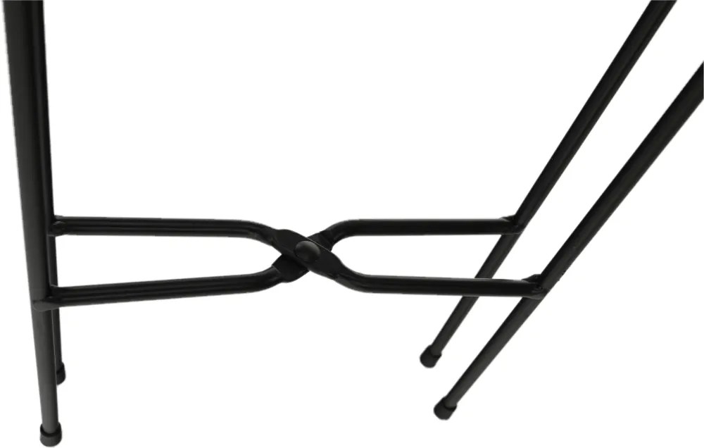 Virágtartó, fekete/arany, JUDE TYP 2