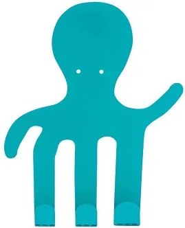 Octopus kék fala szerelhető fém akasztó