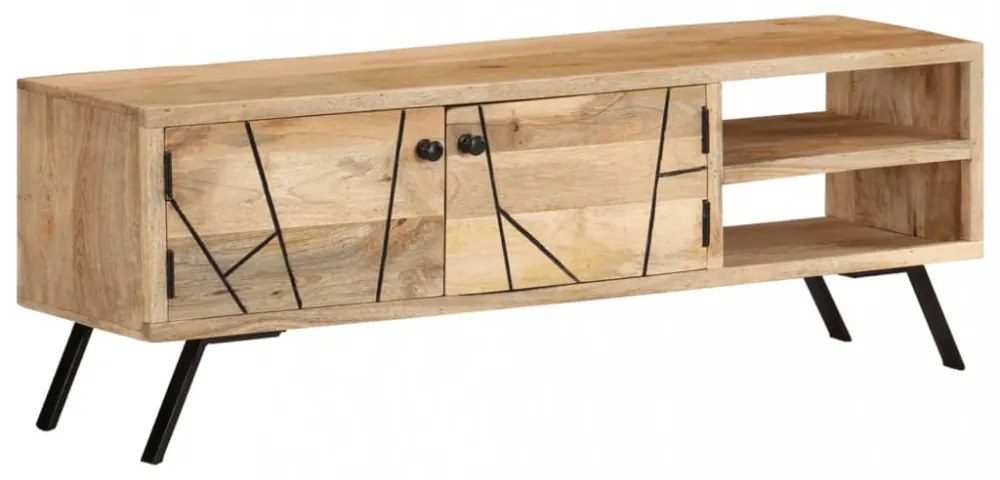 tömör mangófa TV-szekrény 110 x 30 x 40 cm
