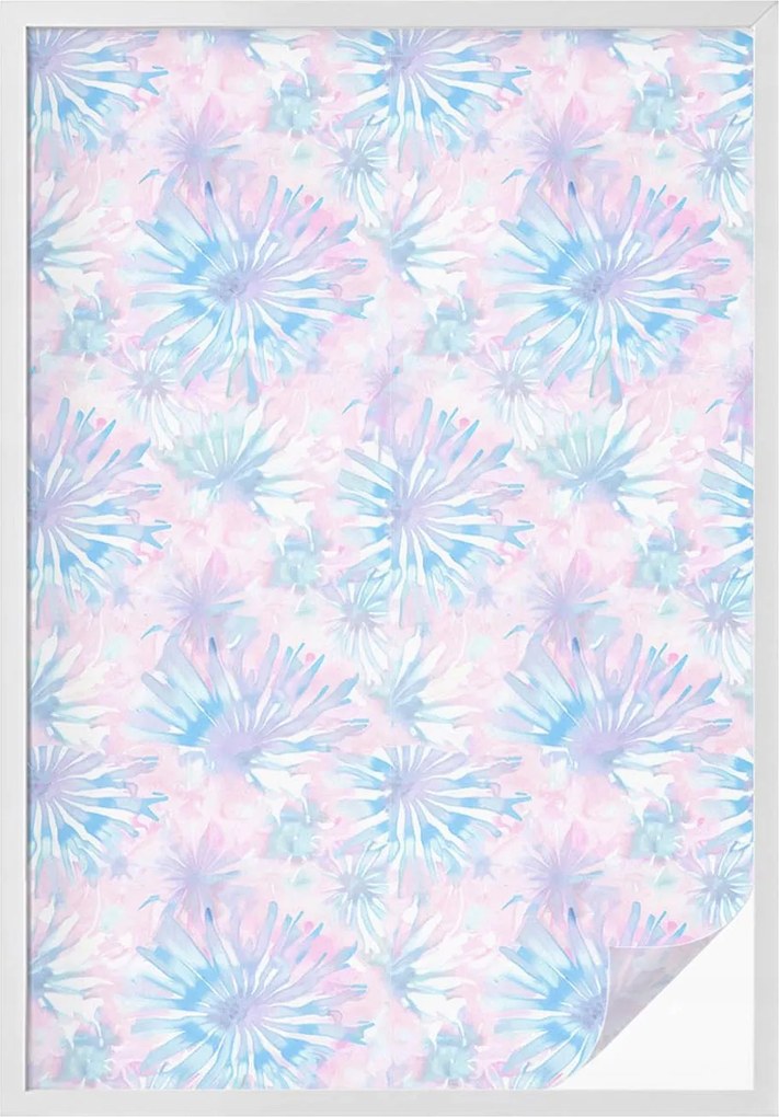 Furnérfólia Adatvédelem Szélvédők és Ablakok Virágos akvarellek 100x146