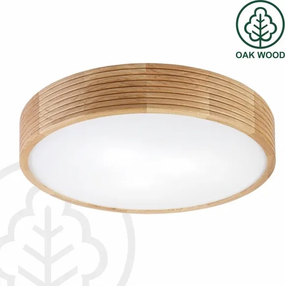 Brilagi - CARVALHO MODERN LED mennyezeti lámpa 3xE27/60W/230V, átmérő 47,5 cm, tölgy