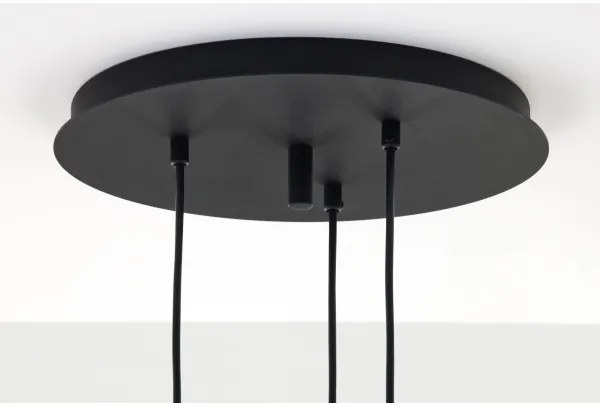 Jupiter 2013 - Csillár zsinóron ALAS 3xGU10/10W/230V fekete/arany