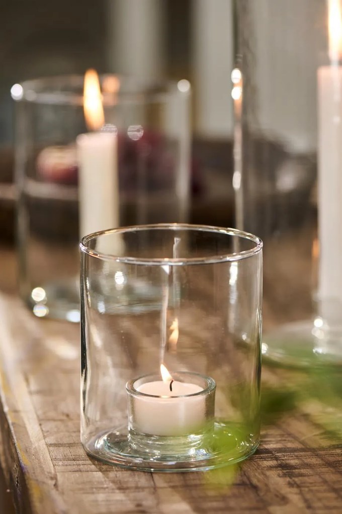 IB Laursen Candle holder átlátszó üveg gyertyatartó tealámpákhoz