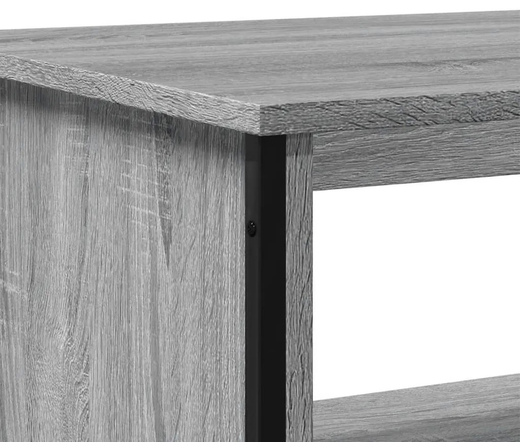 vidaXL szürke sonoma színű szerelt fa dohányzóasztal 100 x 51 x 40 cm