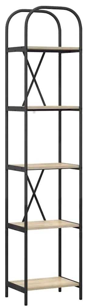 Könyvespolc sonoma tölgy 40 x 30 x 183 cm Faanyag