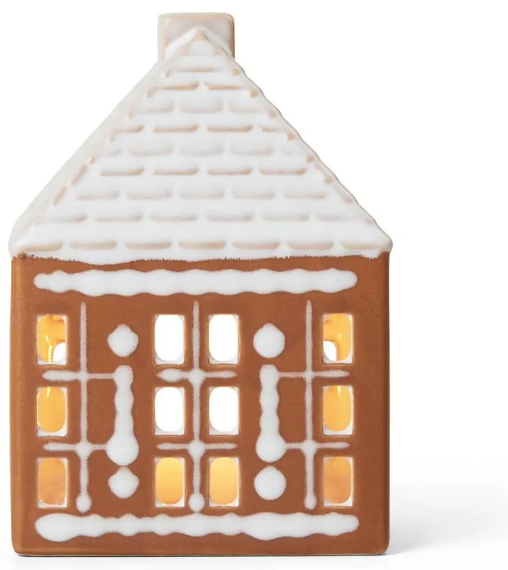 Kerámia gyertyatartó teamécseshez Gingerbread Lighthouse – Kähler Design