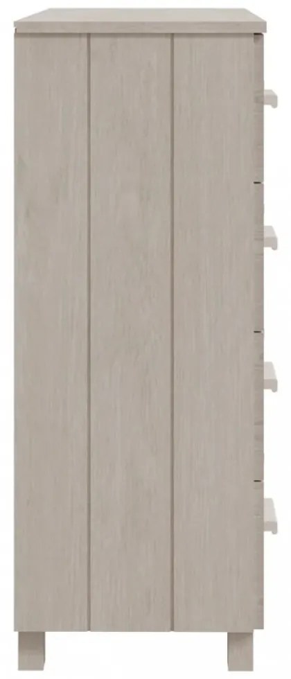 HAMAR fehér tömör fenyőfa tálalószekrény 79 x 40 x 103,5 cm