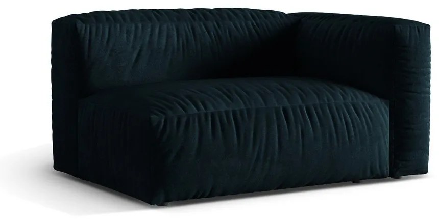 Sötétkék bársony kanapé modul (jobb oldali) Martina – Micadoni