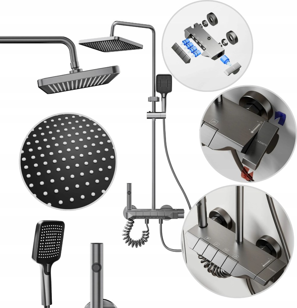 Zuhany szett Zuhanyoszlop Esőztető, fürdőszobai zuhany