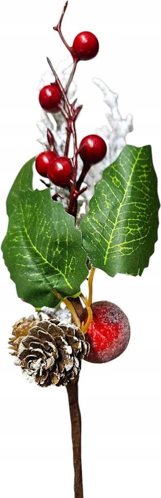 Dekorációs Ág Hó alma Toboz Nád Jeges Hó dér
