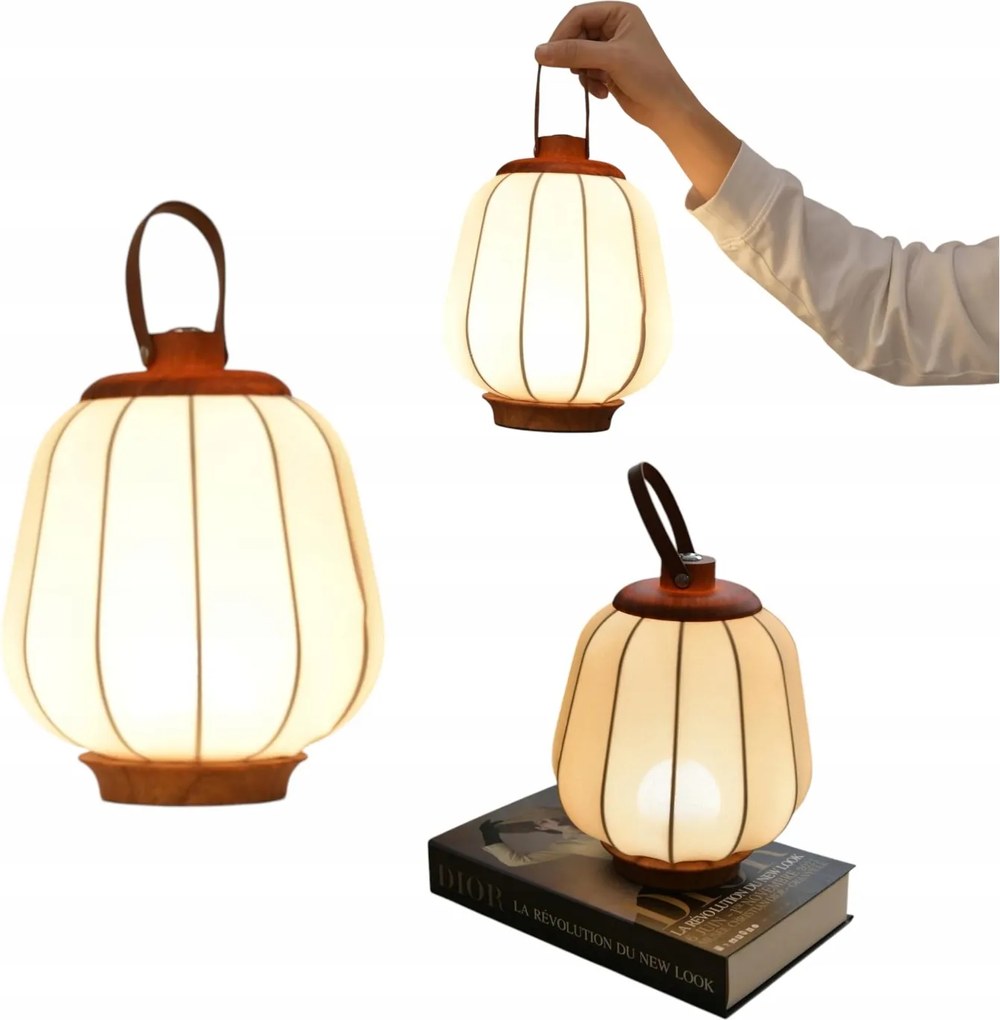 Vezeték nélküli Led Asztali Lámpa Elegáns Stílus Retro Lámpa 4000 mAh Nyár