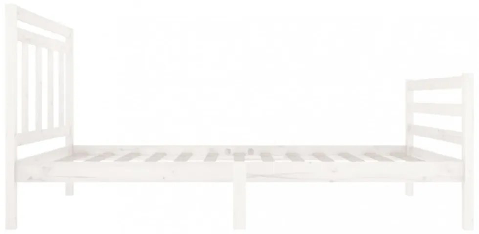 fehér tömör fa ágykeret 90 x 200 cm