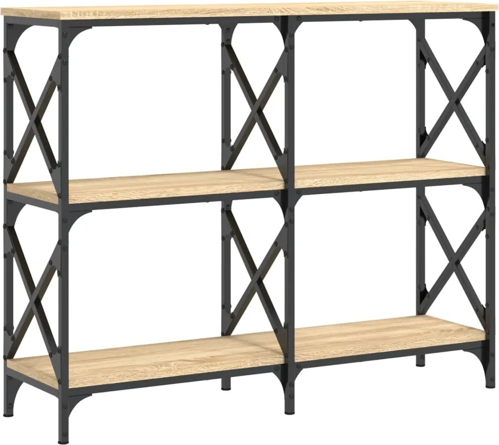 vidaXL sonoma tölgy színű szerelt fa dohányzóasztal 100 x 28 x 80,5 cm