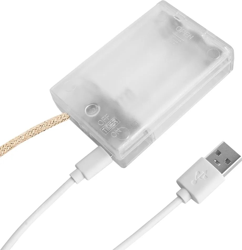 BULB LIGHTS égősor villanykörték LED, 10 égővel USB kábellel