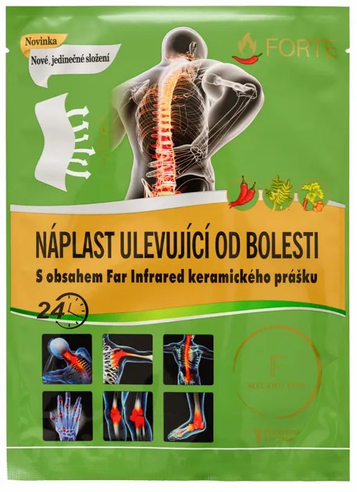 Melegítő tapasz kapszaicinnel és távoli infravörös kerámiaporral 12x18cm