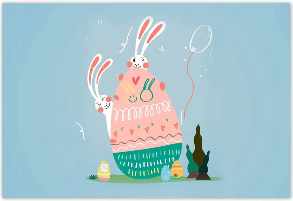 Poszterek 155x105 Nyuszi Húsvét