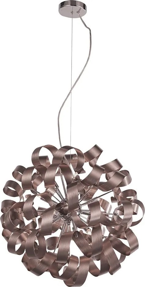 PREZENT 64359 RIBBON III. Modern Függesztett Lámpa Króm, Kávé G9 IP20