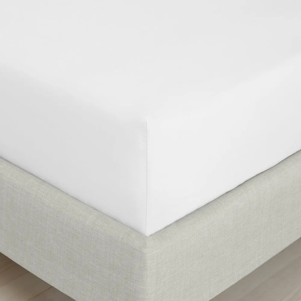 Fehér gumis pamut-perkál lepedő 150x200 cm Cotton Percale – Bianca