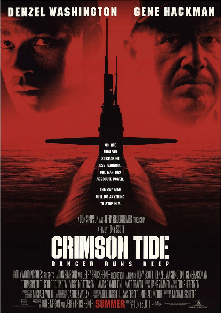 Bíbor Dagály poszter Crimson Tide