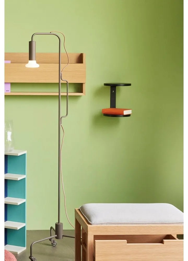 Fekete többszintes fali polc 25,5 cm Oto – Hübsch