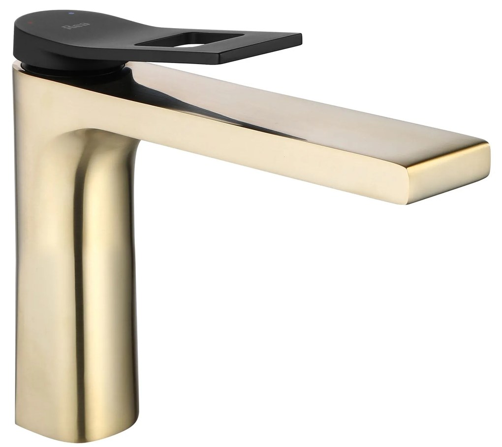 Fürdőszobai csaptelep REA Soul Gold mat black low