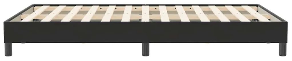 vidaXL ágykeret matrac nélkül Fekete 120x210 cm Bársony