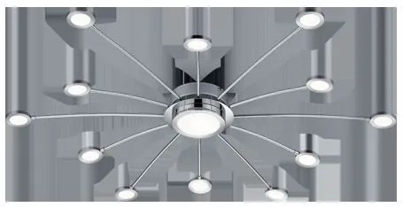 TRIO 673311306 BODRUM Modern Mennyezeti Lámpa LED IP20