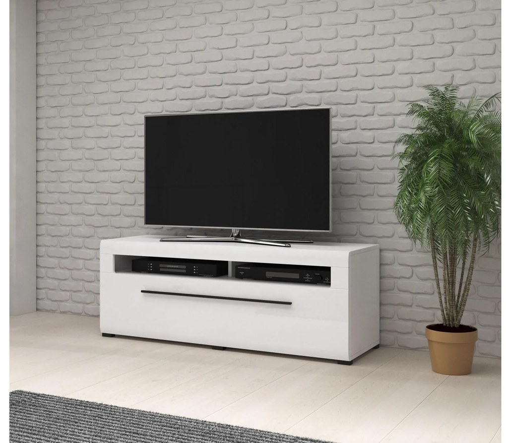TV asztal Tashia Typ 41 (fehér + magasfényű fehér). 1030192
