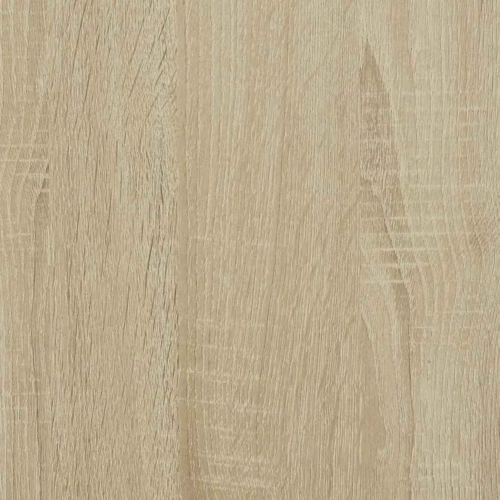 2 db sonoma tölgy színű szerelt fa fali polc 38 x 12 x 38 cm